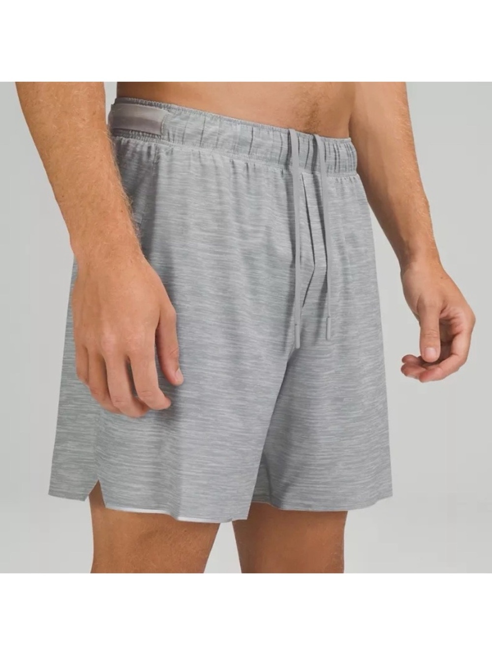 lululemon athletica Men's Heather Gray Performance Drawstring Shorts